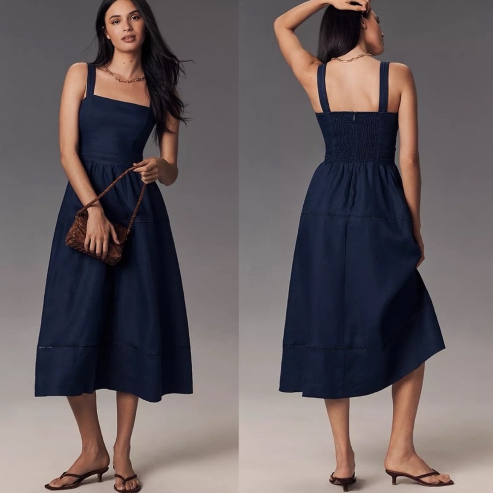 Reformation Everett Linen Dress